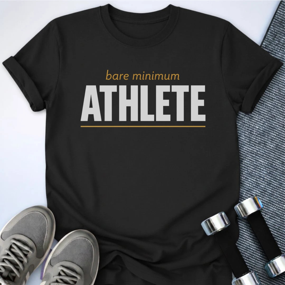 Printify T-Shirt S / Black Bare Minimum Athlete T-Shirt