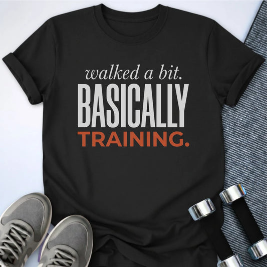 Printify T-Shirt Black / S Basically Training T-Shirt