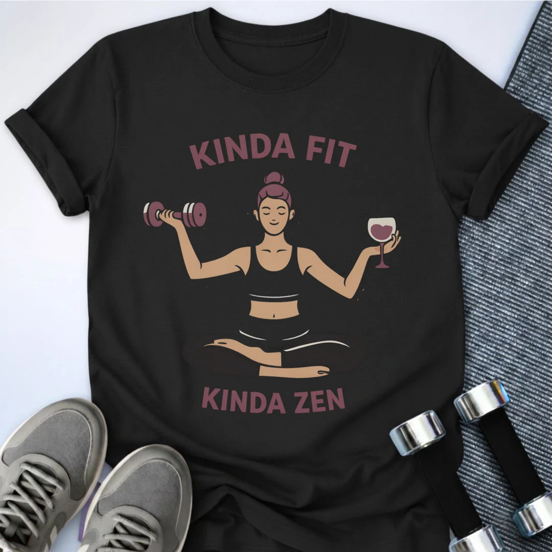 Printify T-Shirt Black / S Kinda Zen T-Shirt