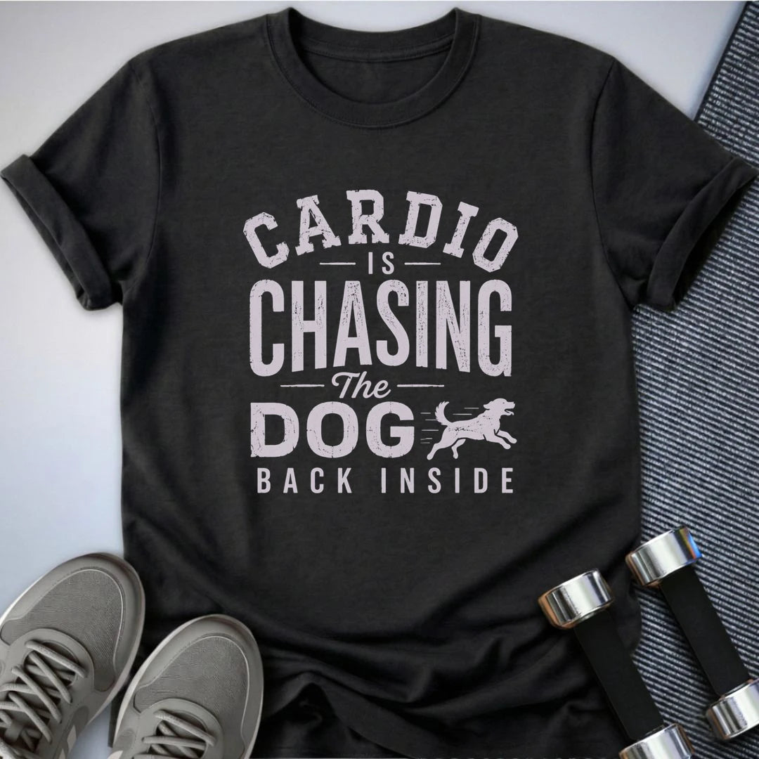 Printify T-Shirt S / Dark Grey Heather Chasing the Dog T-Shirt