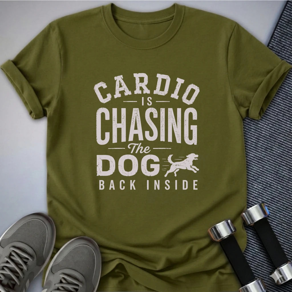 Printify T-Shirt S / Olive Chasing the Dog T-Shirt