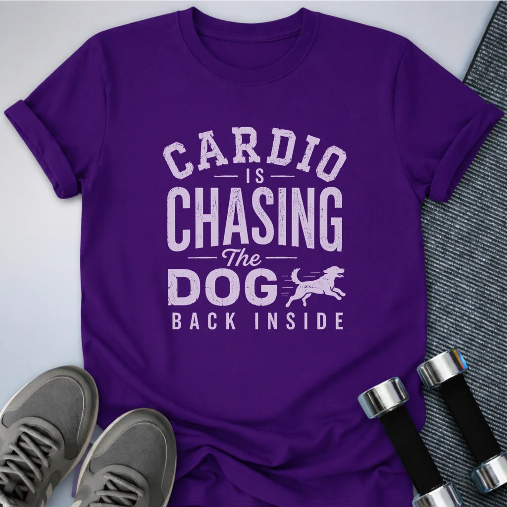 Printify T-Shirt S / Team Purple Chasing the Dog T-Shirt