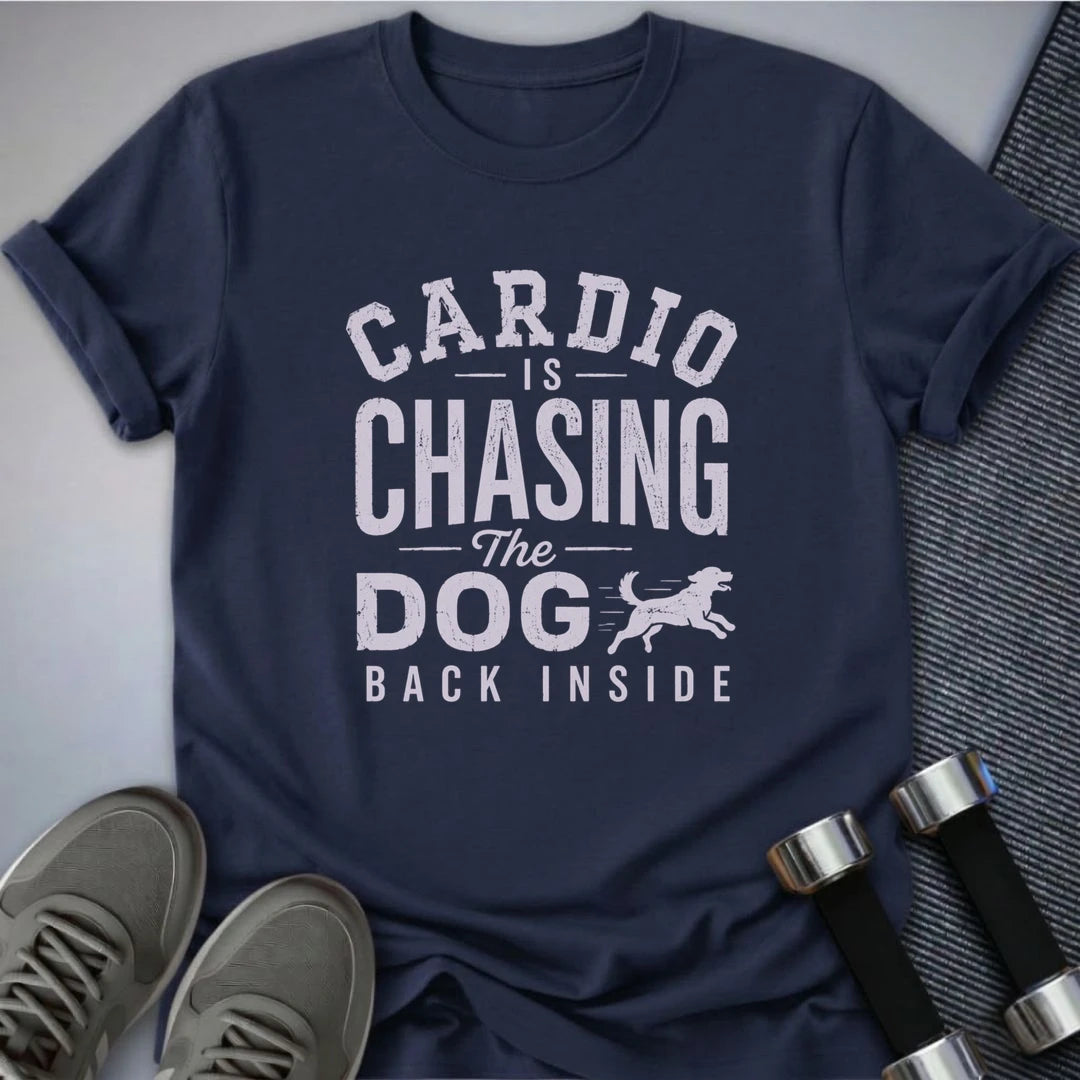 Printify T-Shirt S / Navy Chasing the Dog T-Shirt
