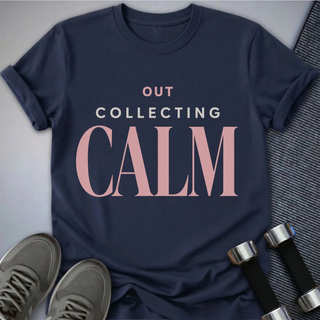 Printify T-Shirt S / Navy Collecting Calm
