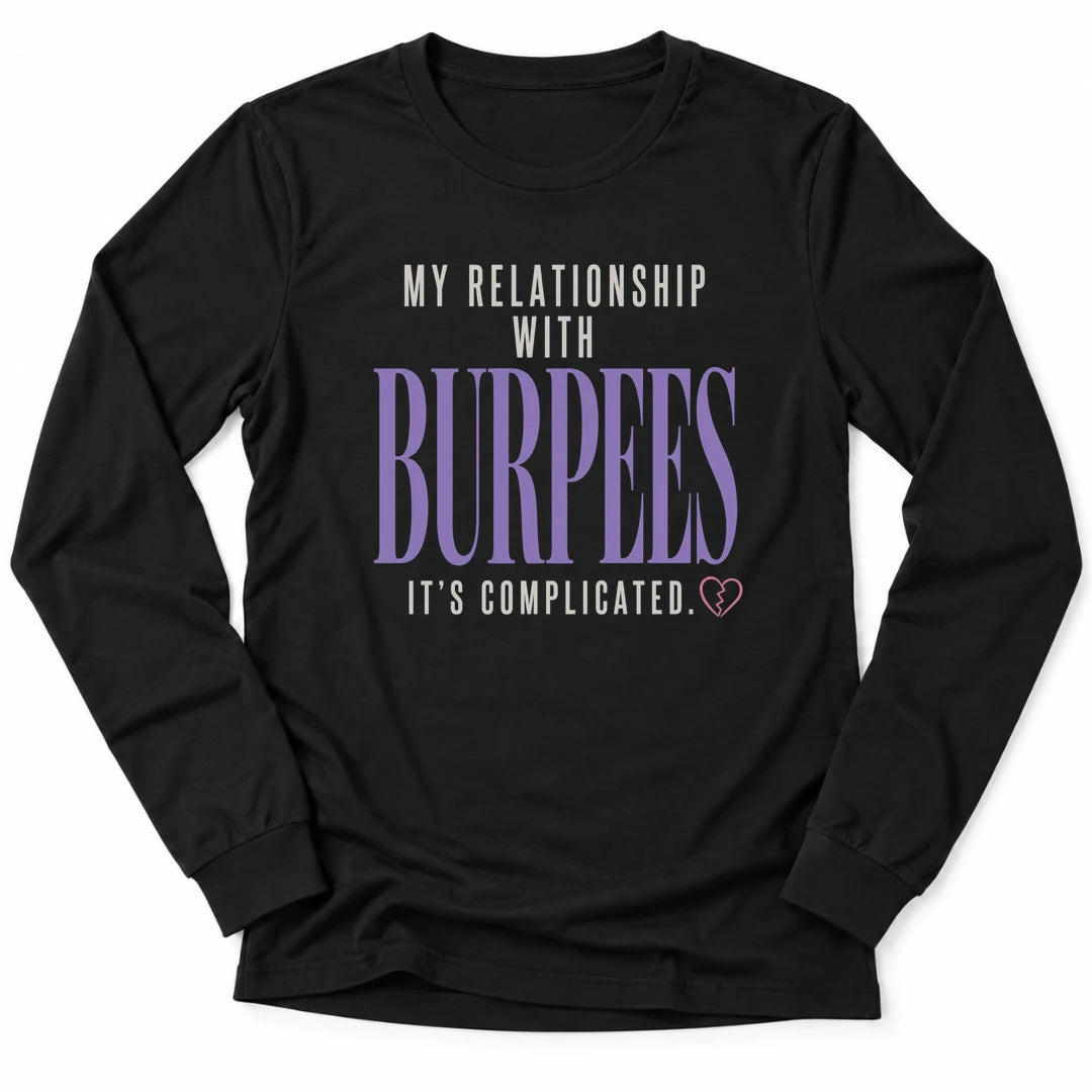 Printify Long-sleeve Black / S Complicated Burpees Longsleeve Shirt