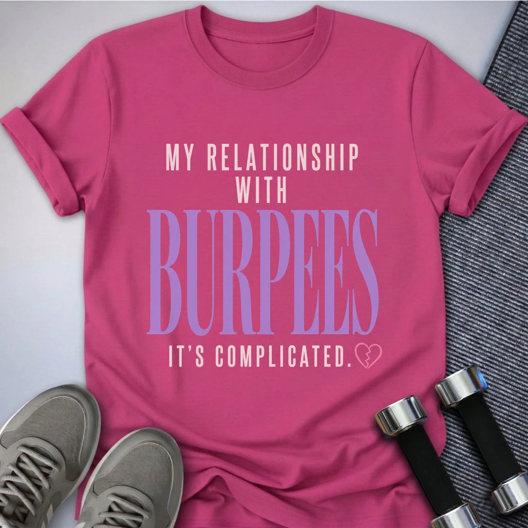 Printify T-Shirt S / Berry Complicated Burpees T-Shirt