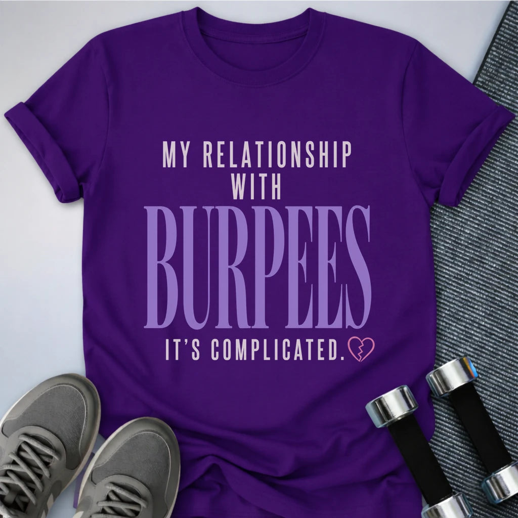 Printify T-Shirt S / Team Purple Complicated Burpees T-Shirt