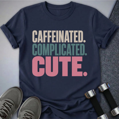 Printify T-Shirt S / Navy Complicated & Cute T-Shirt