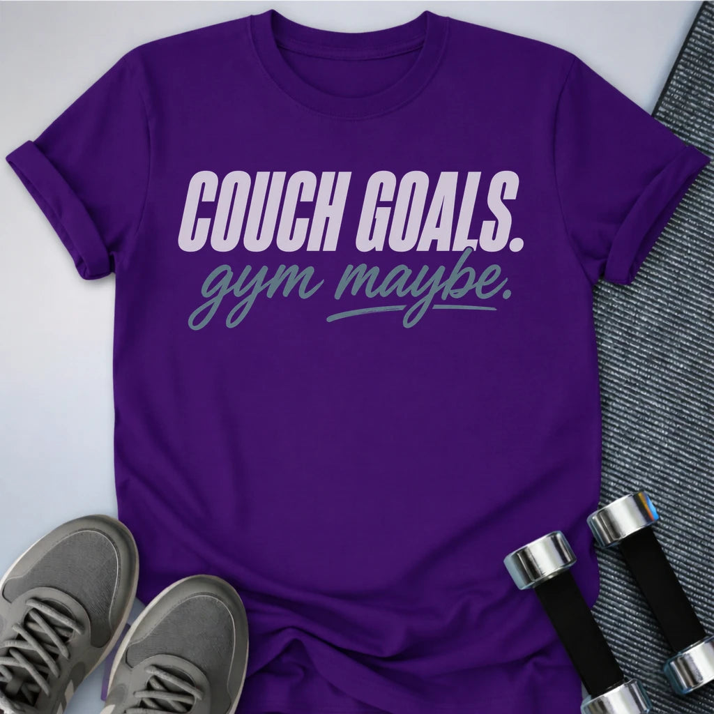 Printify T-Shirt S / Team Purple Couch Goals T-Shirt