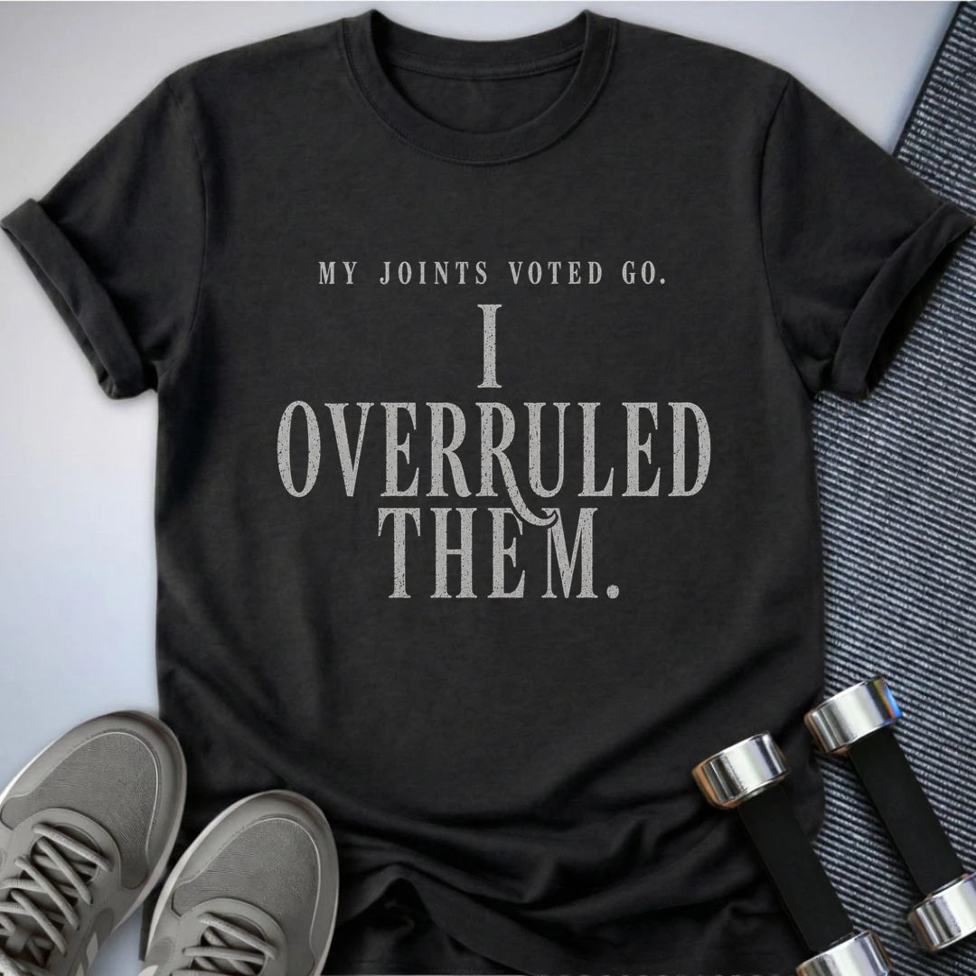 Printify T-Shirt S / Dark Grey Heather My Joints Voted Go - T-Shirt