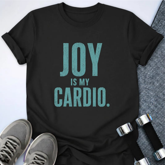 Printify T-Shirt S / Black Cardio Joy T-Shirt