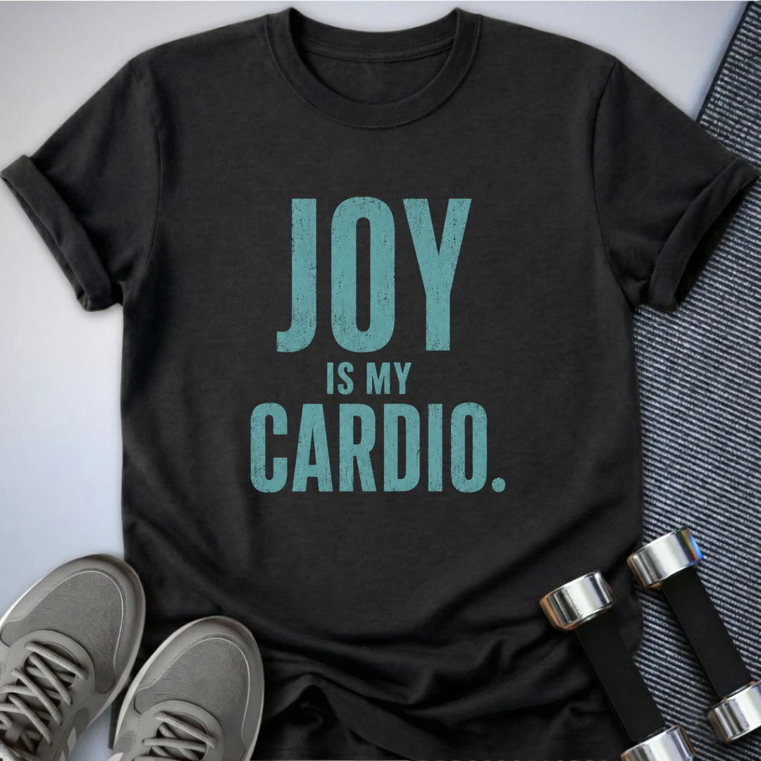 Printify T-Shirt S / Dark Grey Heather Cardio Joy T-Shirt