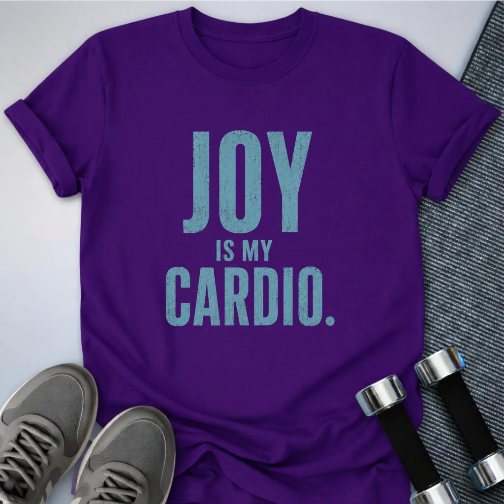 Printify T-Shirt S / Team Purple Cardio Joy T-Shirt