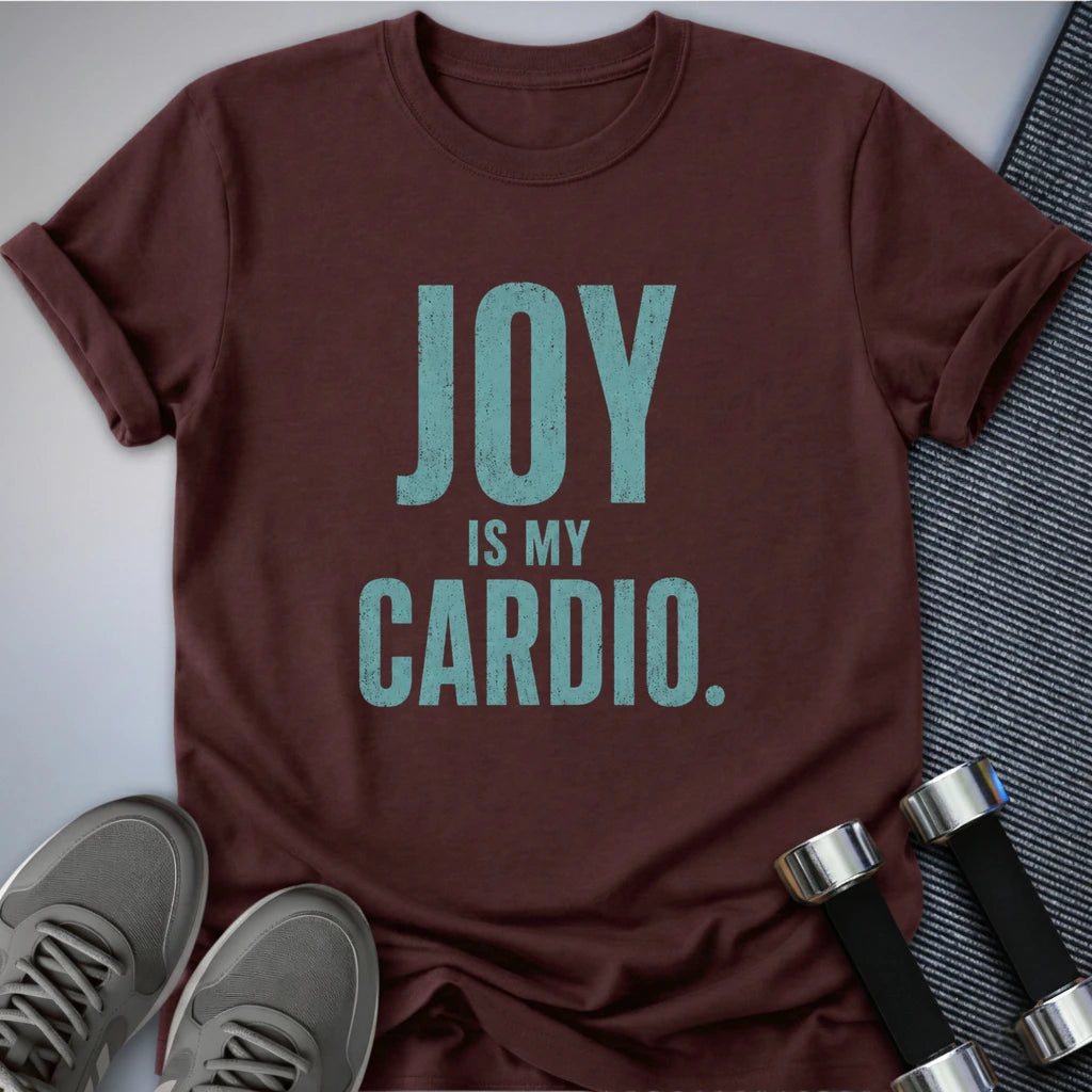 Printify T-Shirt S / Maroon Cardio Joy T-Shirt