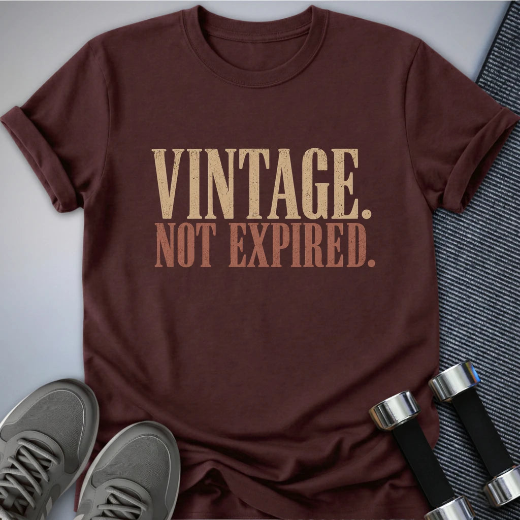 Printify T-Shirt S / Maroon Just Vintage T-Shirt