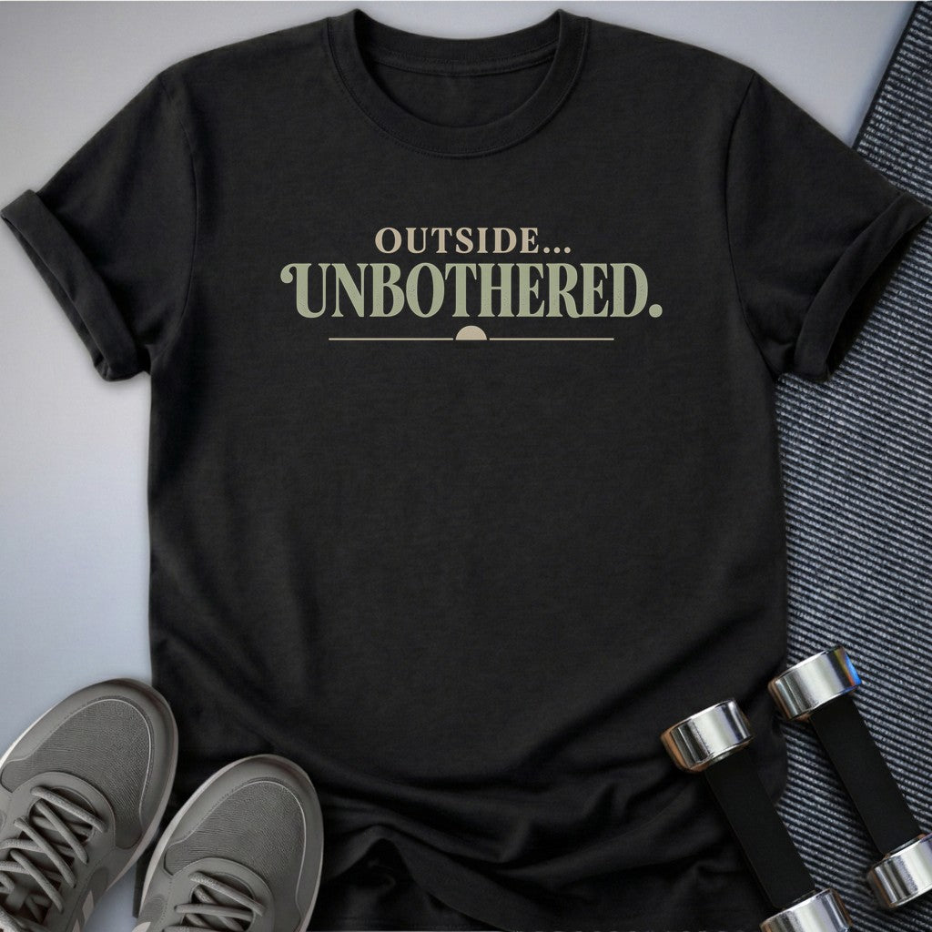 Printify T-Shirt Dark Grey Heather / S Unbothered & Outside T-Shirt