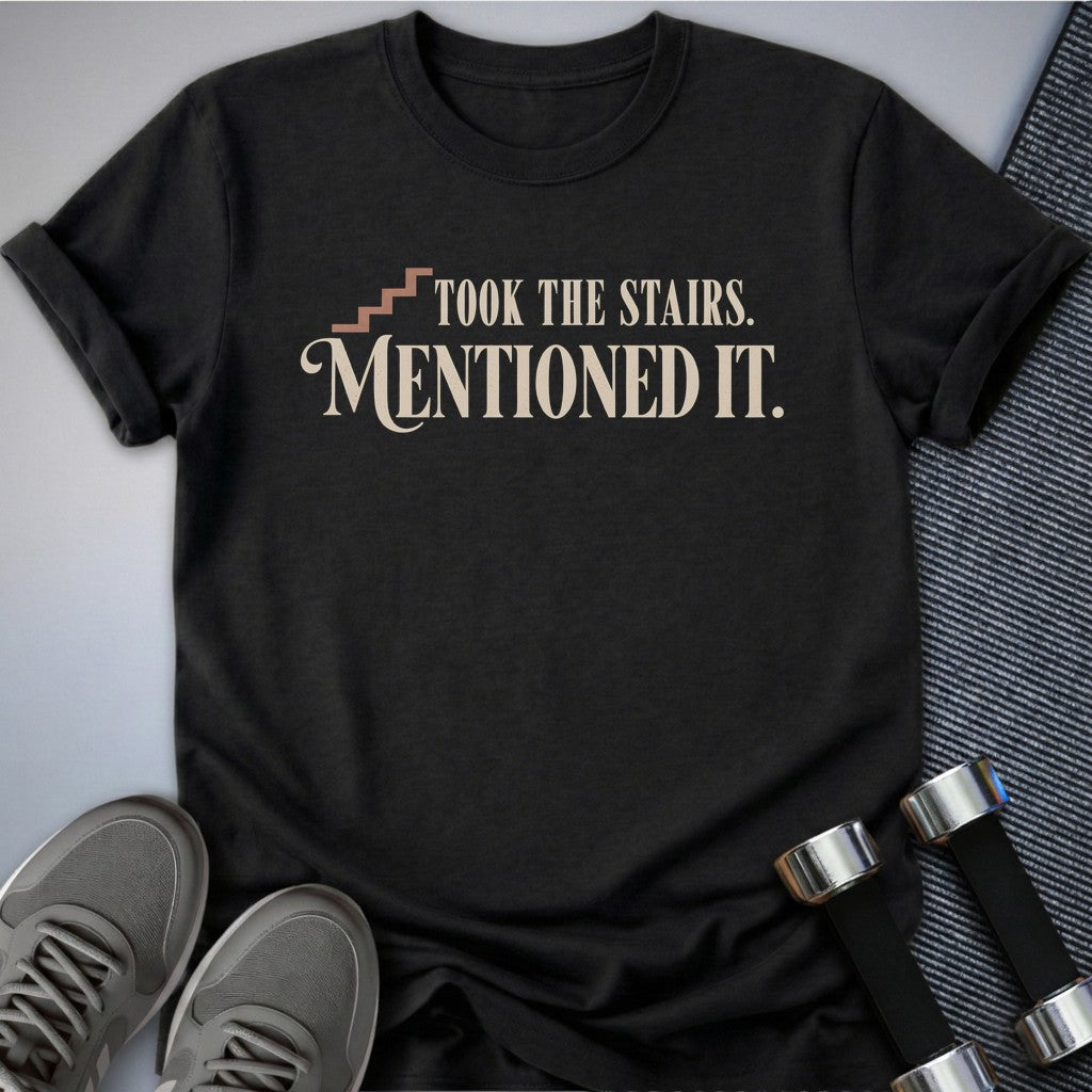 Printify T-Shirt Dark Grey Heather / S Mentioned It T-Shirt