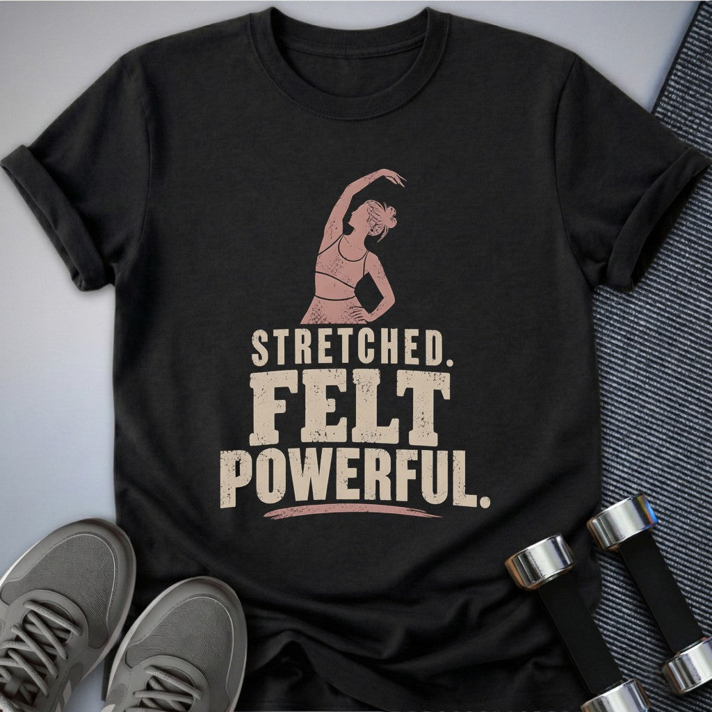 Printify T-Shirt Dark Grey Heather / S Stretched Felt Powerful T-Shirt