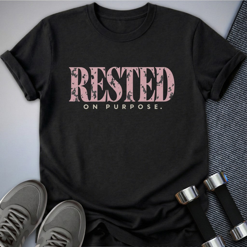 Printify T-Shirt Dark Grey Heather / S Rested On Purpose T-Shirt