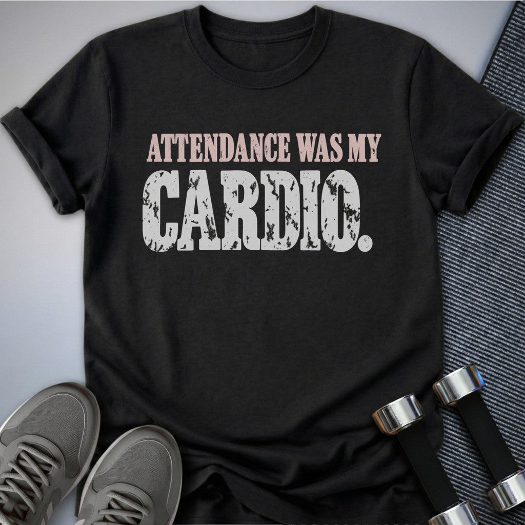 Printify T-Shirt Dark Grey Heather / S Show Up Cardio T-Shirt