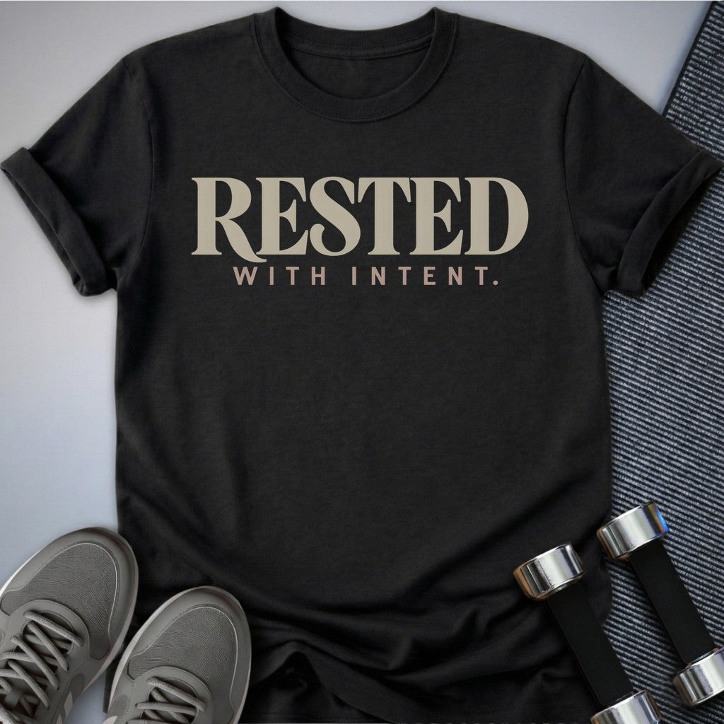 Printify T-Shirt Dark Grey Heather / S Intentional Rest T-Shirt