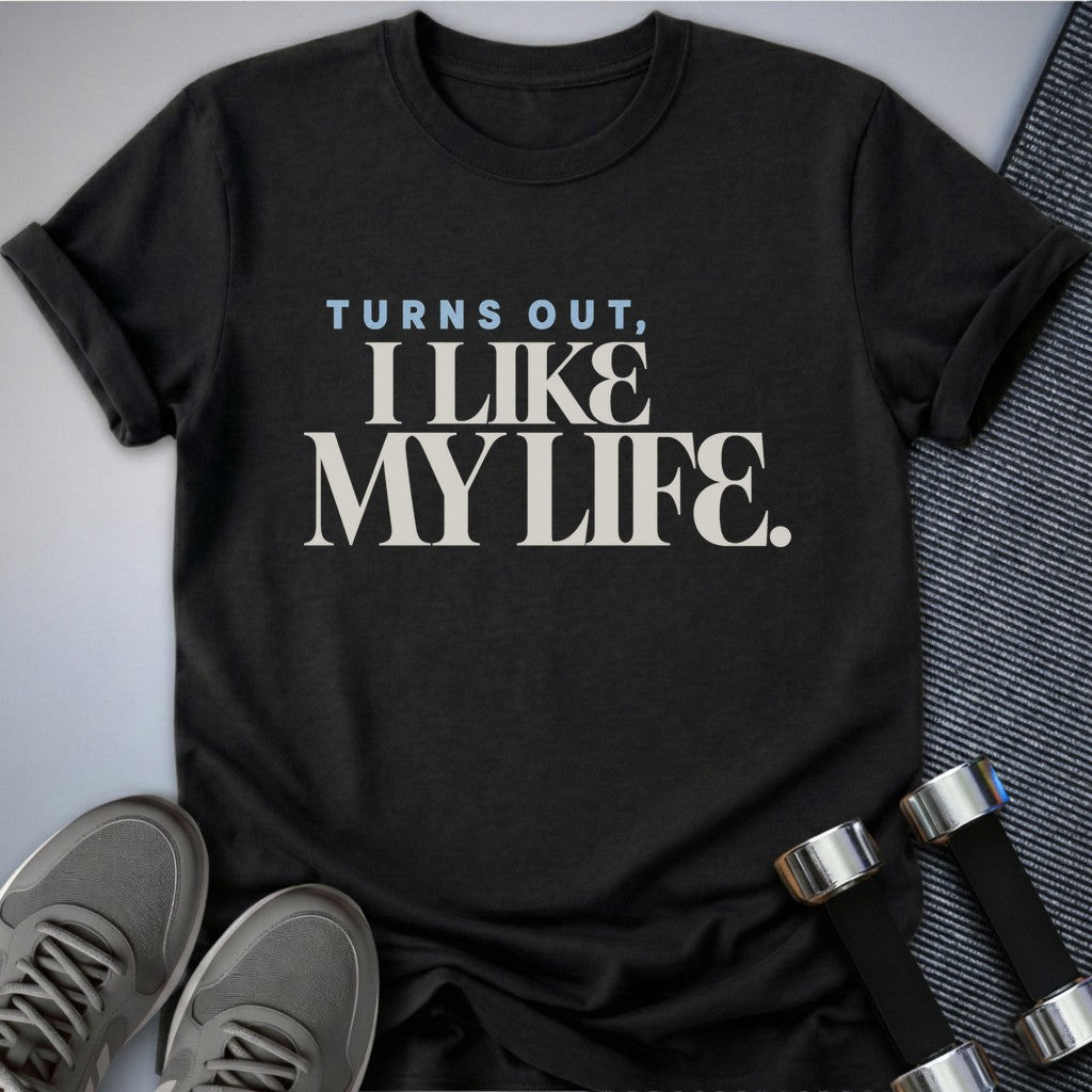 Printify T-Shirt Dark Grey Heather / S Turns Out T-Shirt