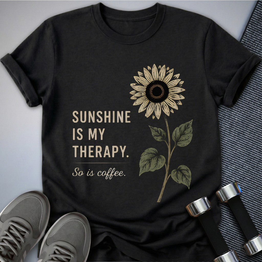Printify T-Shirt Dark Grey Heather / S Sunshine Therapy