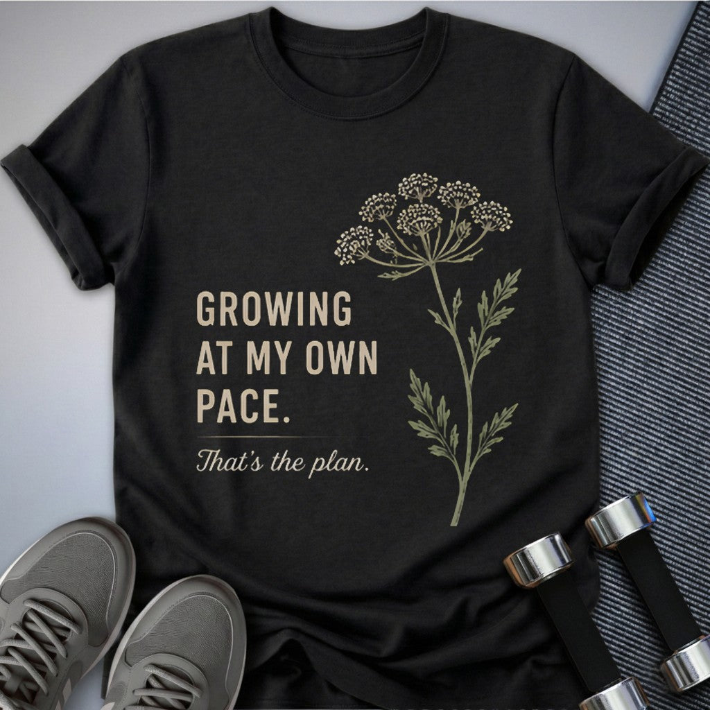 Printify T-Shirt Dark Grey Heather / S Own Pace T-Shirt