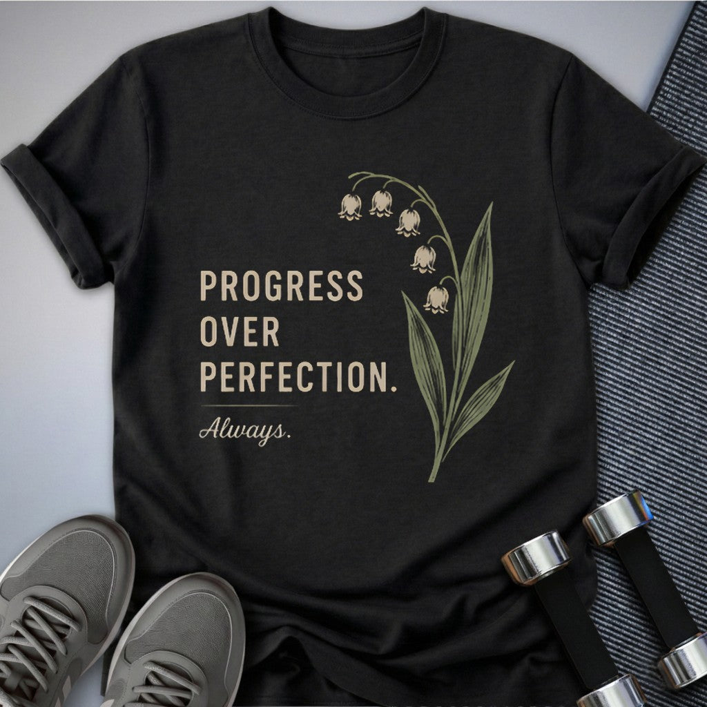 Printify T-Shirt Dark Grey Heather / S Good Enough Bloom T-Shirt