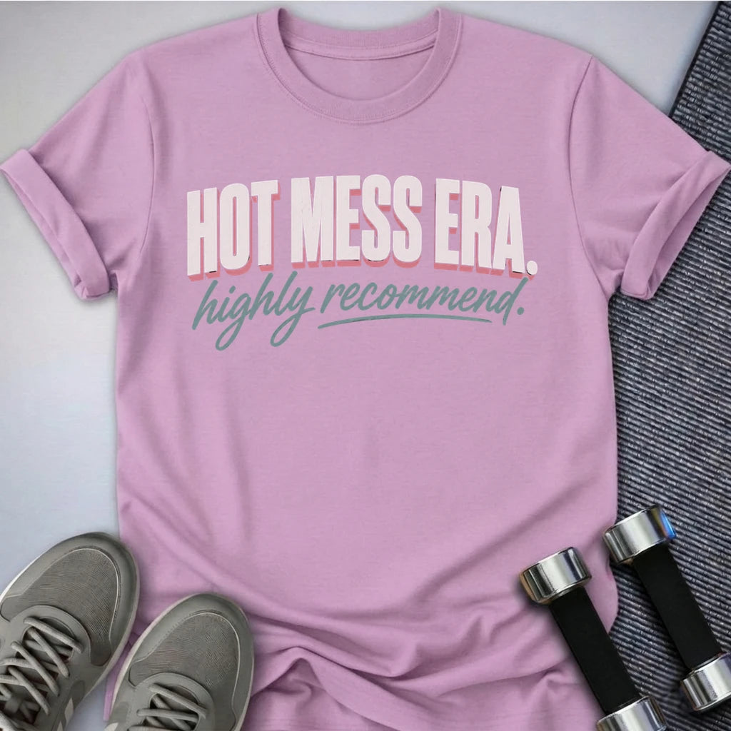 Printify T-Shirt S / Lilac Hot Mess Era T-Shirt