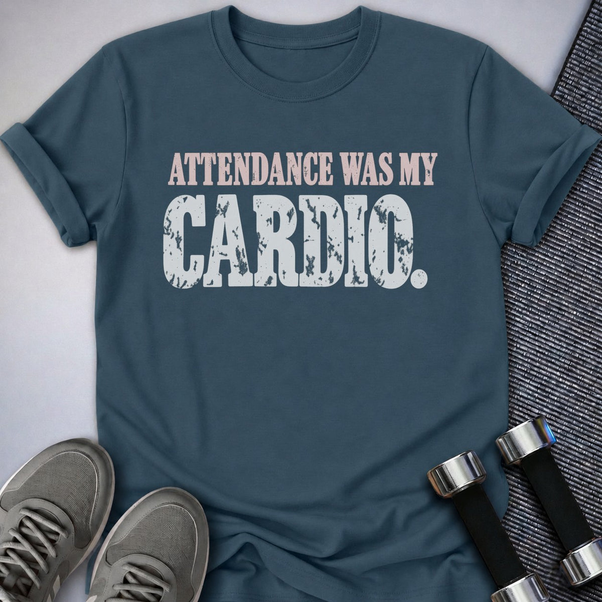 Printify T-Shirt Deep Teal / S Show Up Cardio T-Shirt