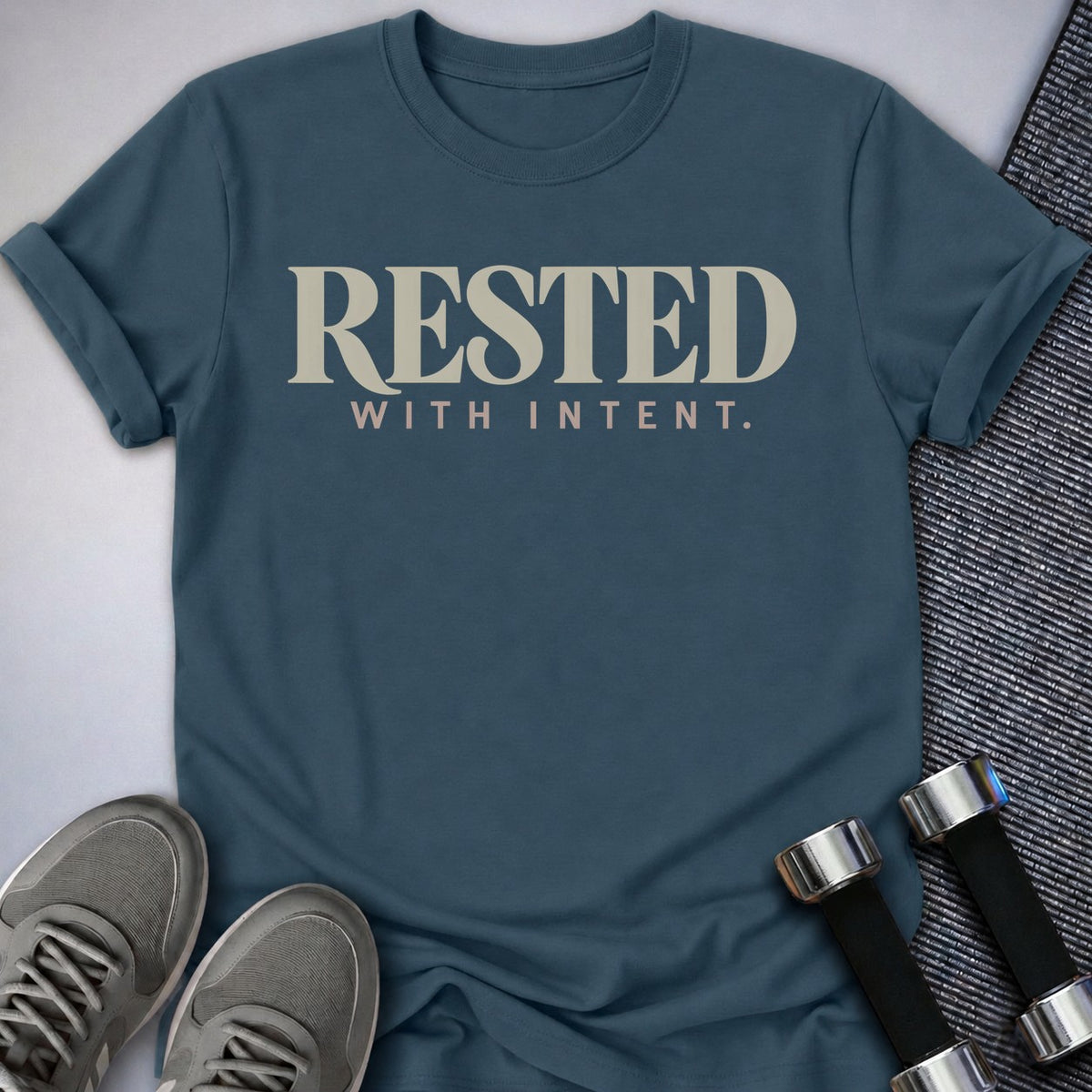 Printify T-Shirt Deep Teal / S Intentional Rest T-Shirt