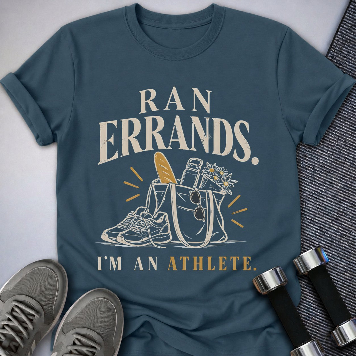 Printify T-Shirt Deep Teal / S Ran Errands T-Shirt