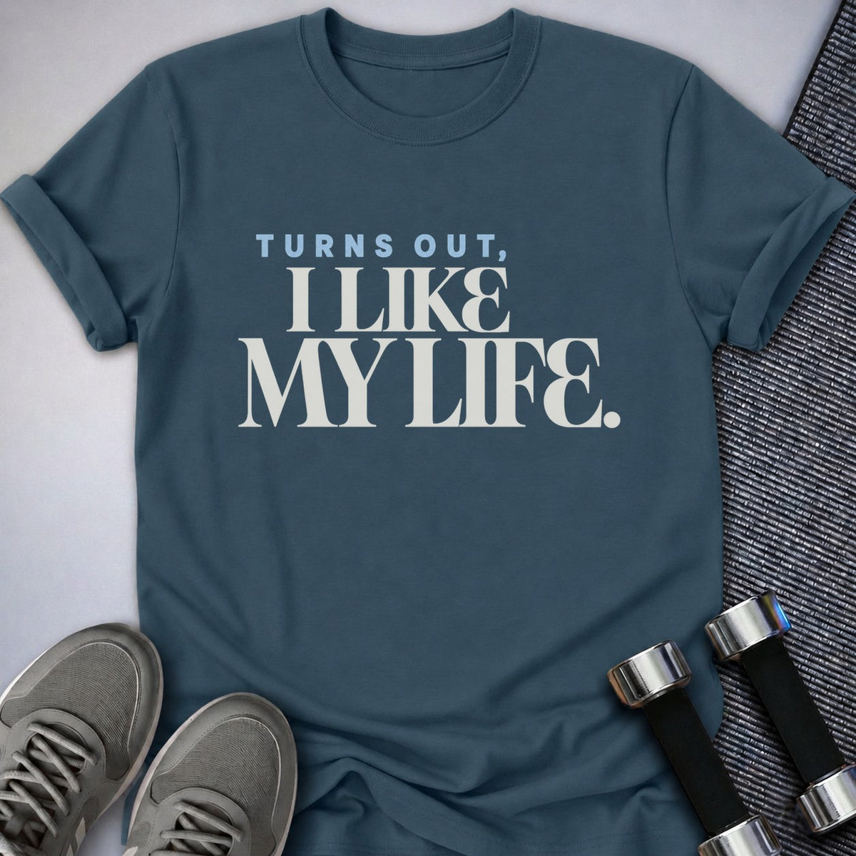 Printify T-Shirt Deep Teal / S Turns Out T-Shirt