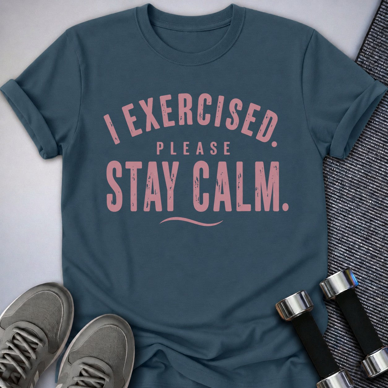 Printify T-Shirt Deep Teal / S Stay Calm T-Shirt