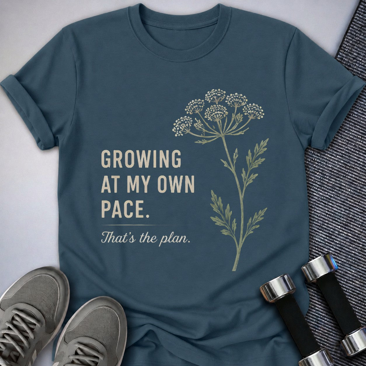 Printify T-Shirt Deep Teal / S Own Pace T-Shirt