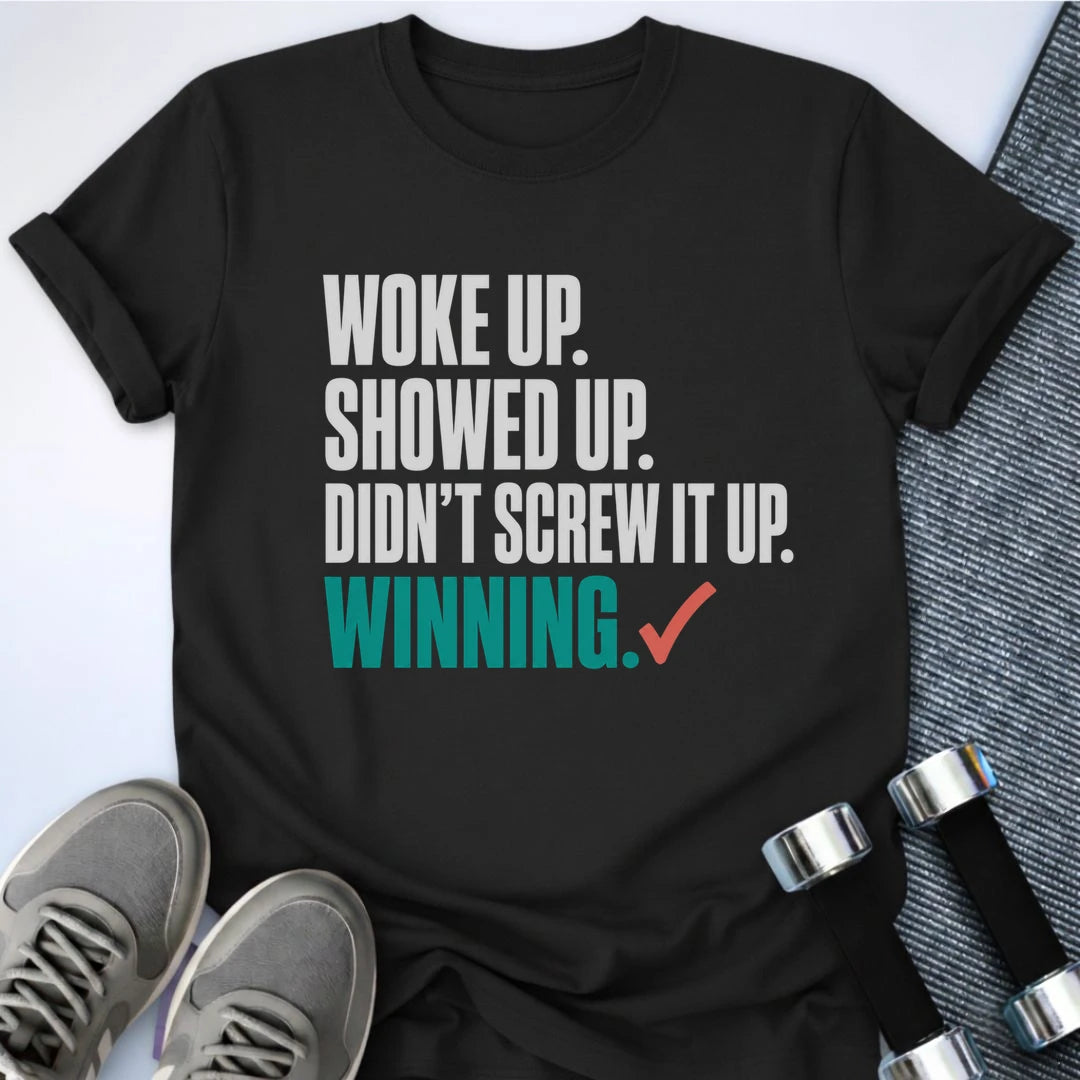 Printify T-Shirt S / Black Didn't Screw Up T-Shirt