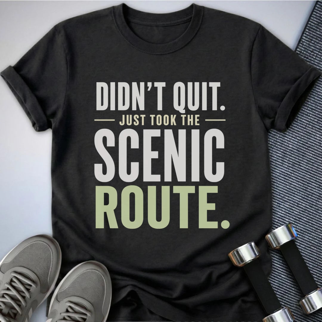Printify T-Shirt S / Dark Grey Heather Didnt Quit T-Shirt
