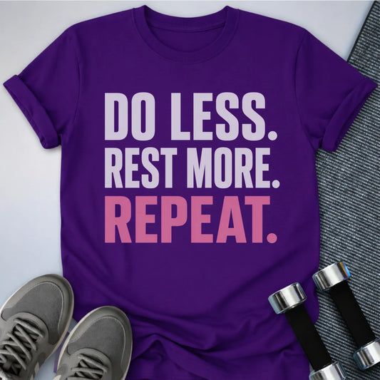 Printify T-Shirt S / Team Purple Do Less T-Shirt