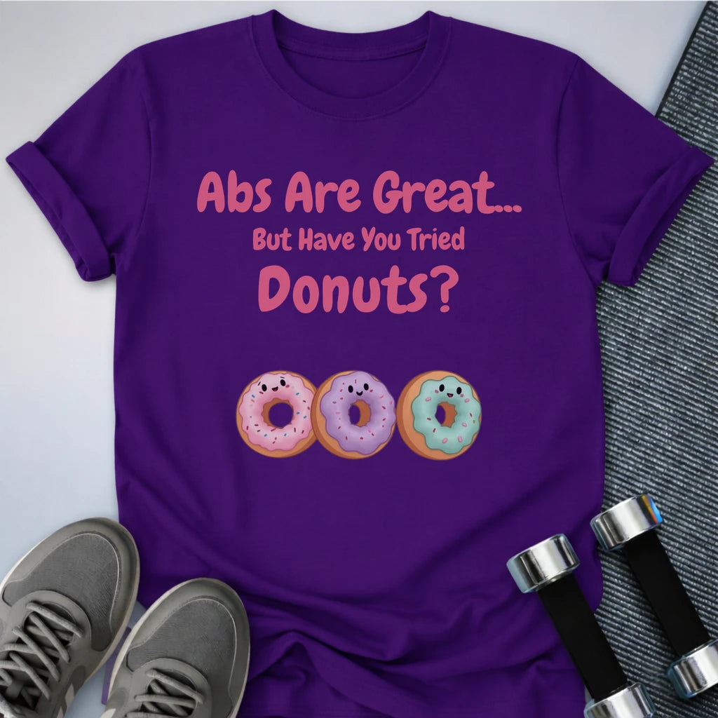 Printify T-Shirt Team Purple / S Donut vs Abs T-Shirt