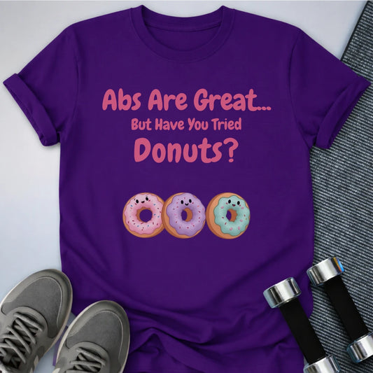 Printify T-Shirt Team Purple / S Donut vs Abs T-Shirt