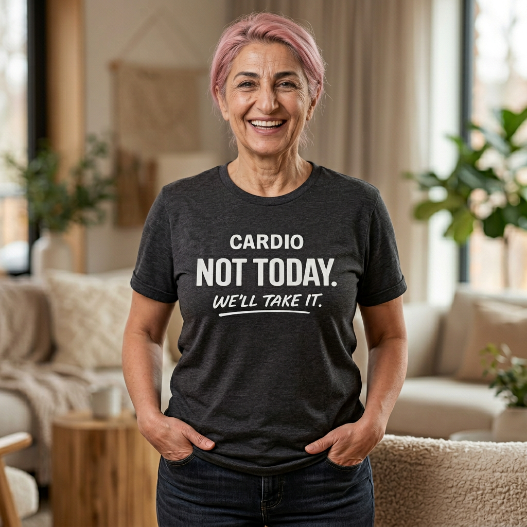 Printify T-Shirt No Cardio Today T-Shirt