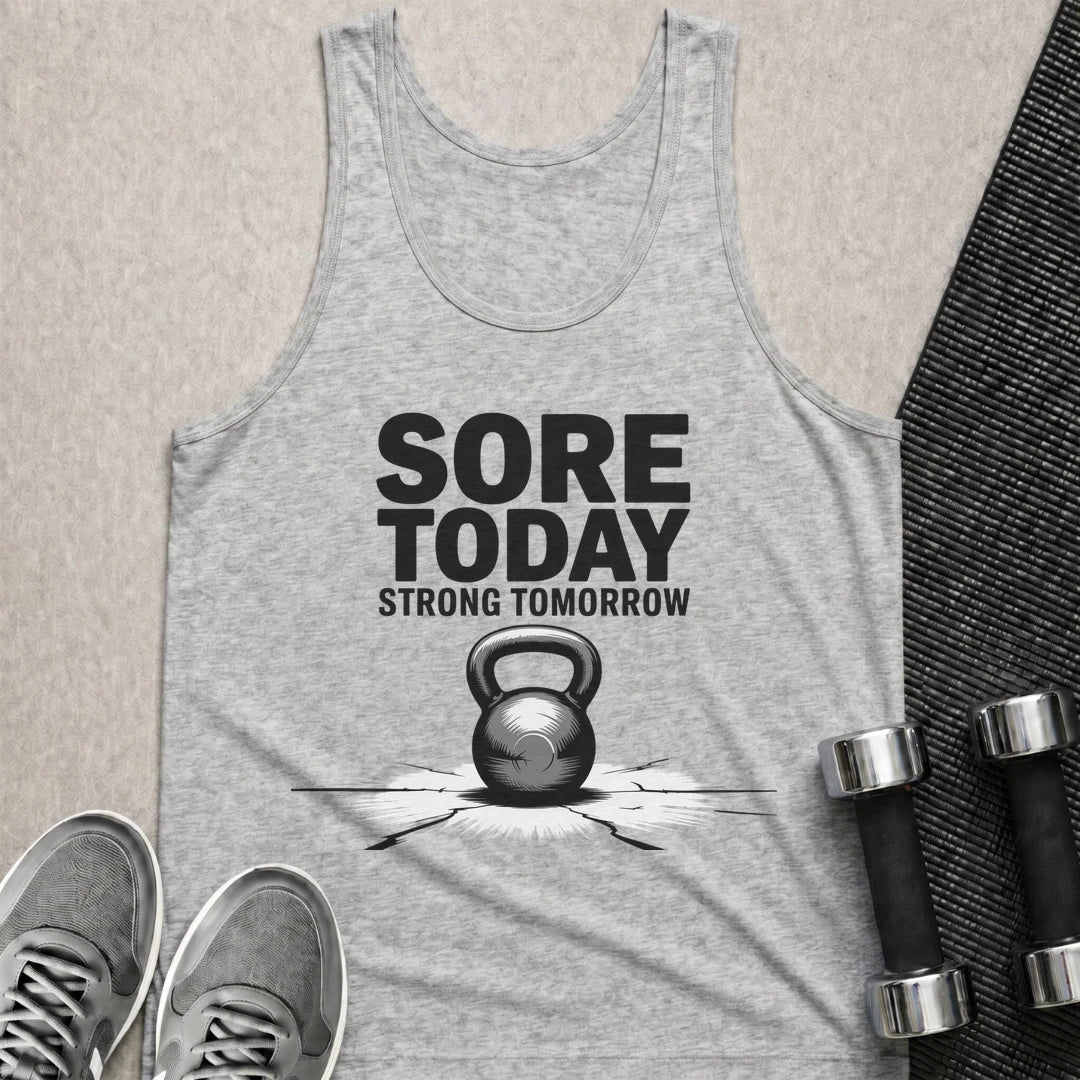 Printify Tank Top XS / Athletic Heather Sore Today - Tank Top