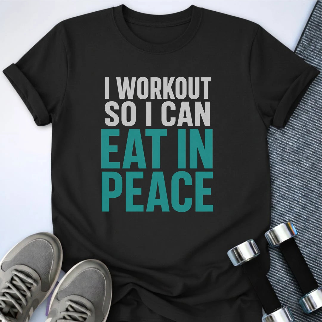 Printify T-Shirt S / Black Eat In Peace T-Shirt