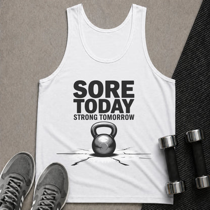 Printify Tank Top XS / White Sore Today - Tank Top