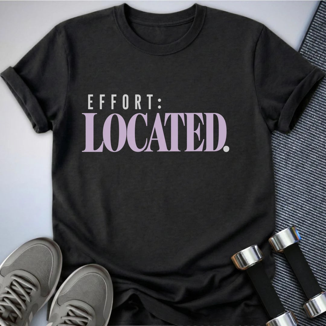 Printify T-Shirt Dark Grey Heather / S Effort Located T-Shirt