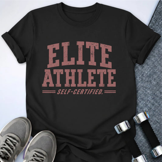 Printify T-Shirt S / Black Elite Athlete T-Shirt