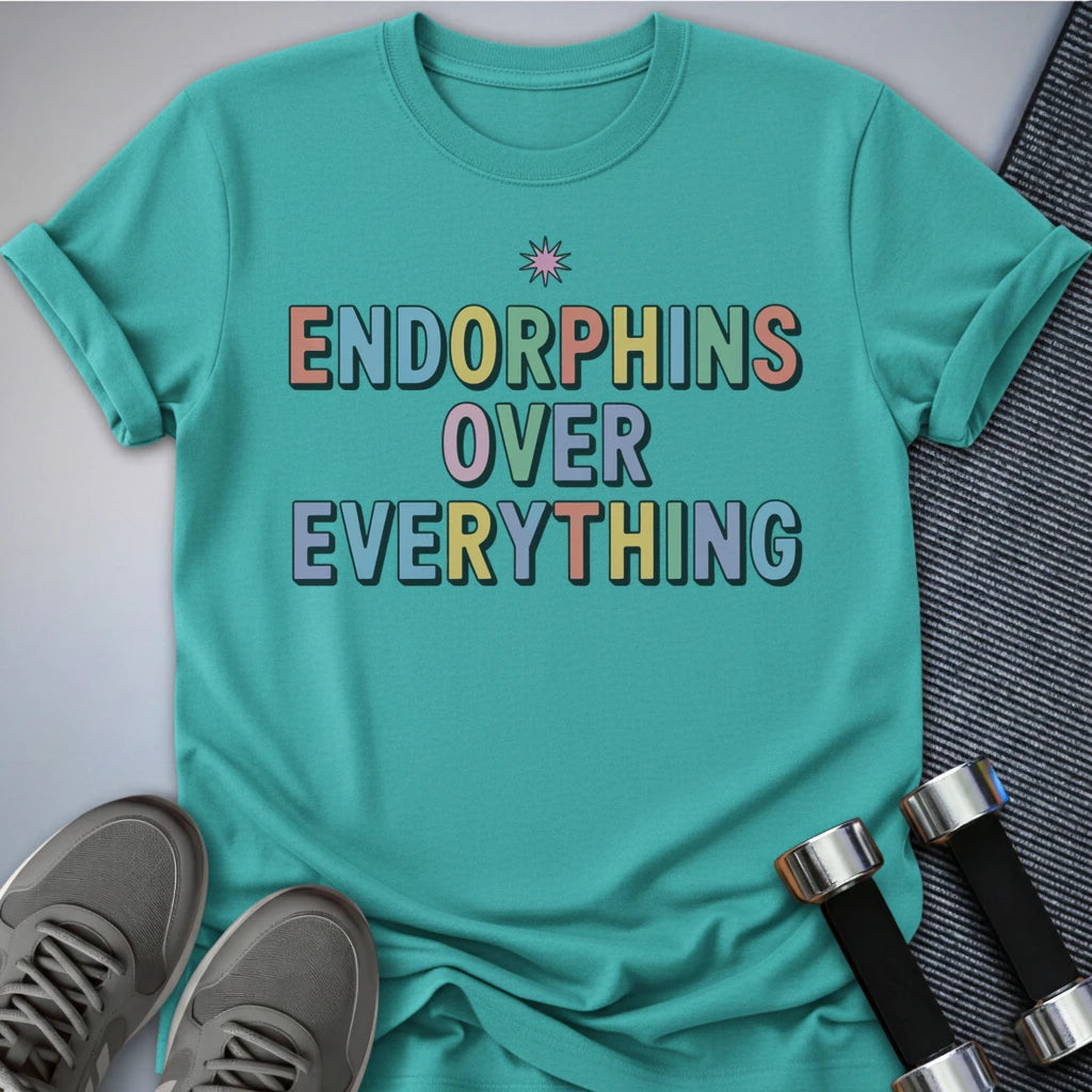 Printify T-Shirt Turquoise / S Endorphins T-Shirt
