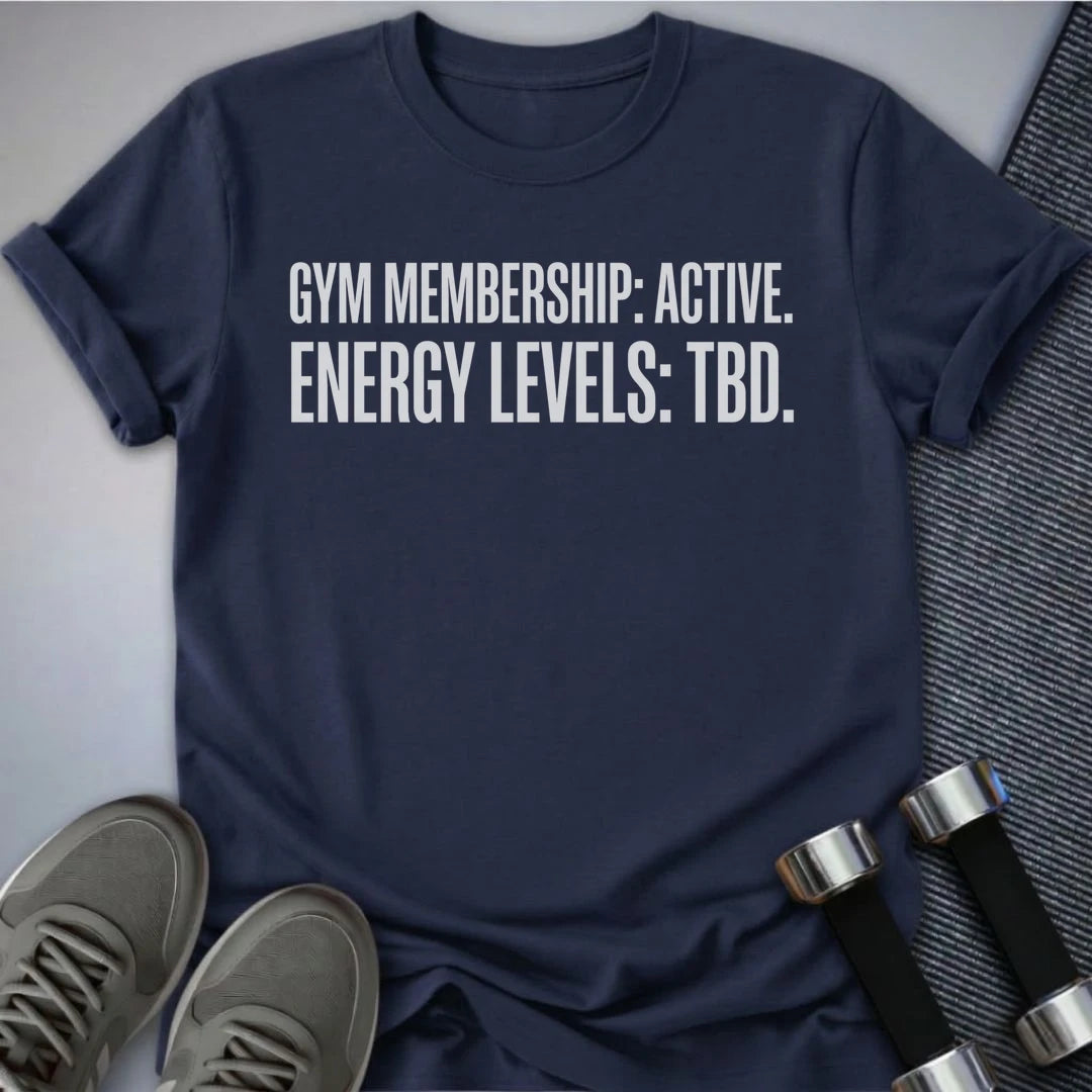Printify T-Shirt XS / Navy Energy Level TBD T-Shirt