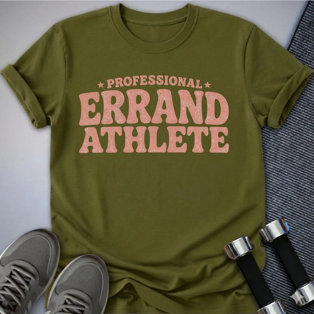 Printify T-Shirt S / Olive Errand Athlete T-Shirt
